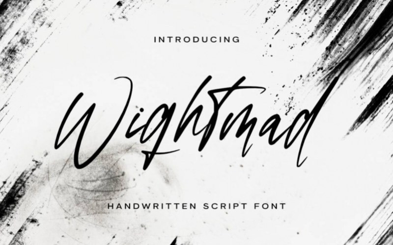 Wightmad Handwritten Font