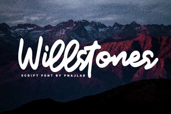 Willstones Script Font