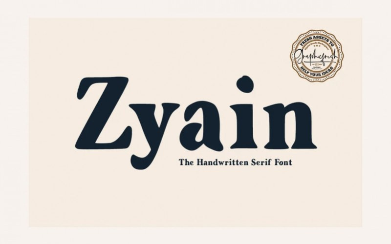 Zyain Serif Font