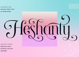 Heshanty Serif Font