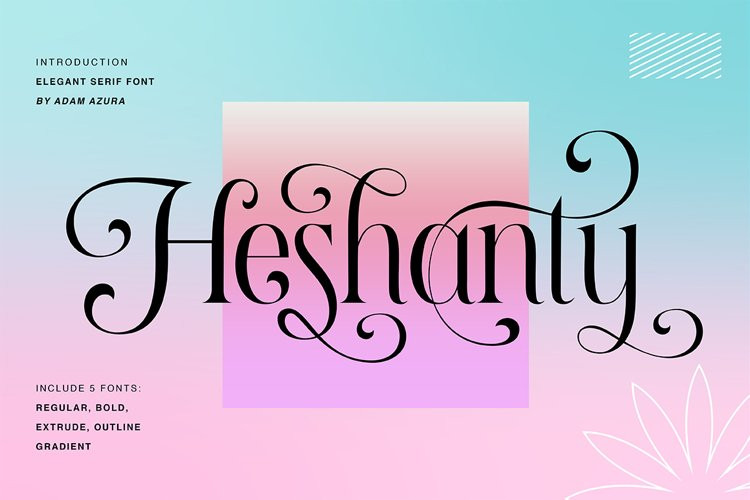 Heshanty Serif Font