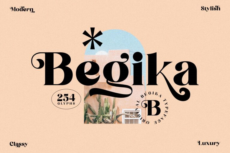 Begika Serif Font