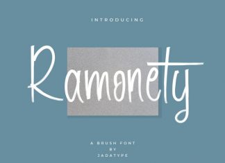 Ramonety Brush Font