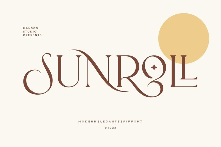 Sunroll Serif Font