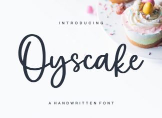 Oyscake Script Font