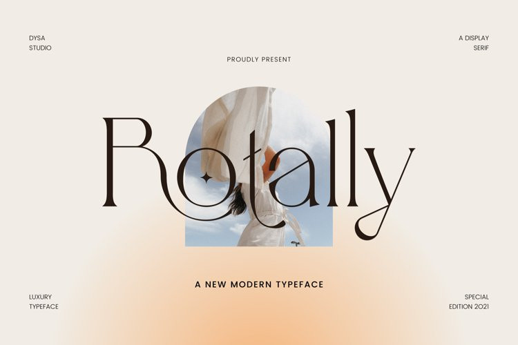 Rotally Serif Font