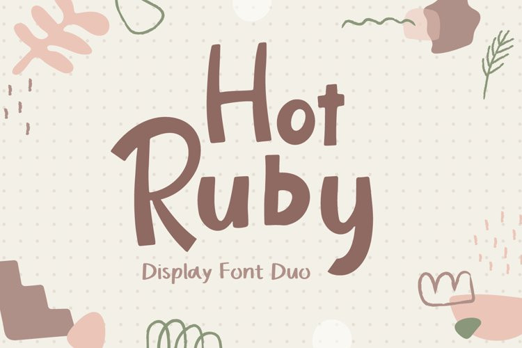 Hot Ruby Display Font