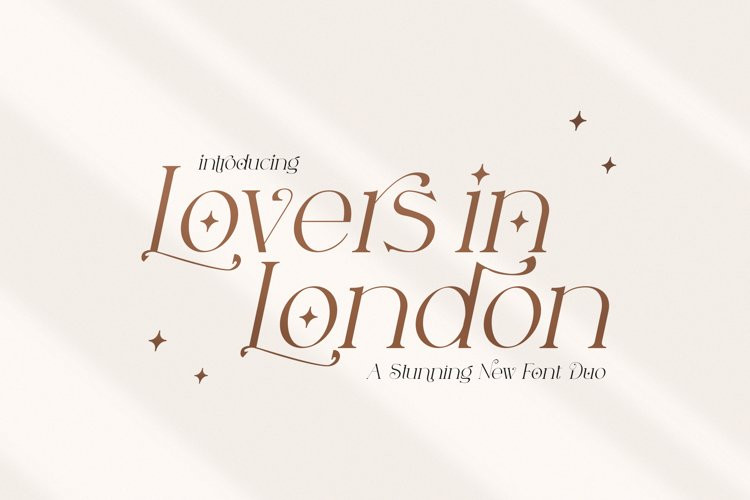 Lovers in London Font