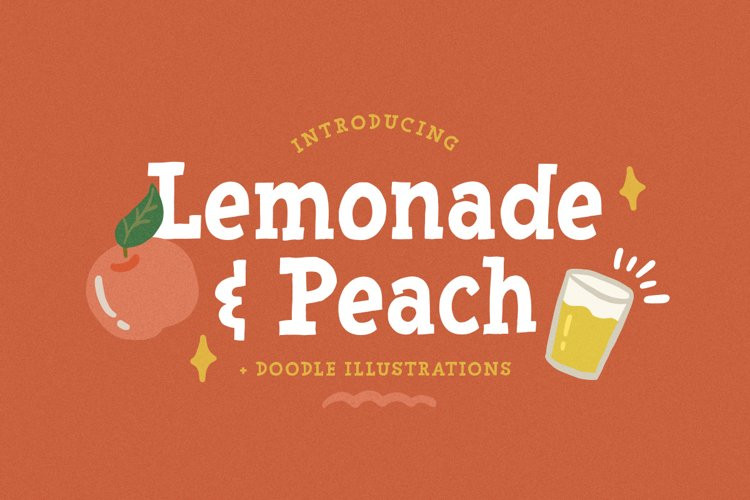 Lemonade and Peach Display Font