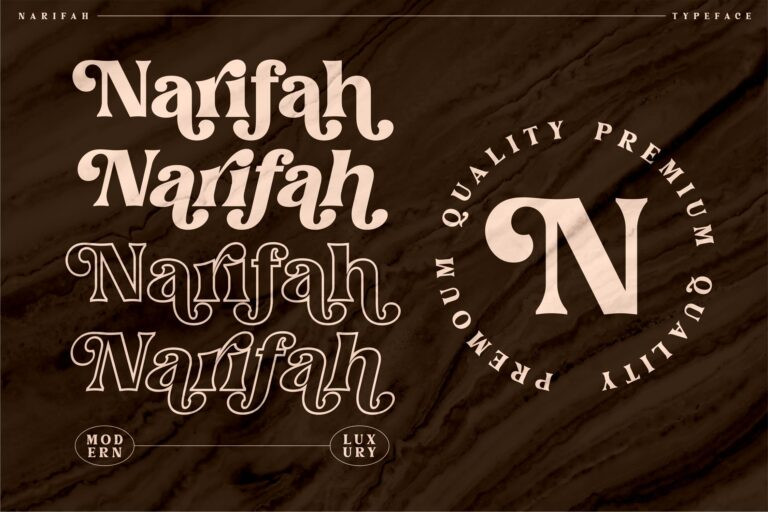 Narifah Serif Font