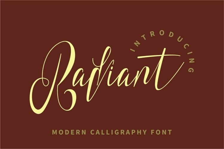 Radiant Calligraphy Font