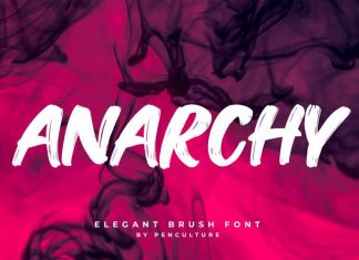 Anarchy Brush Font