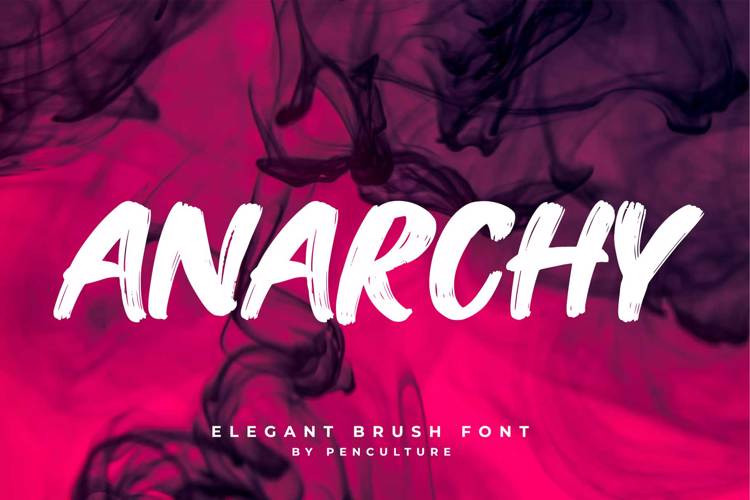 Anarchy Brush Font