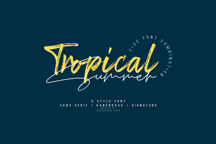 Tropical Summer Handwritten Font