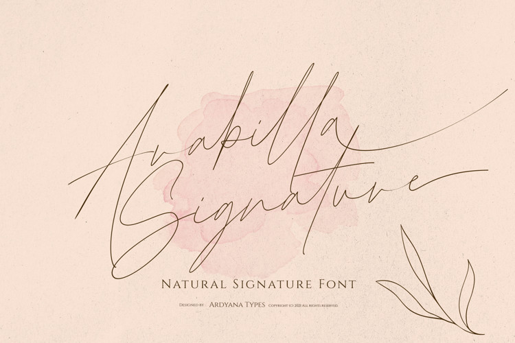 Arabilla Signature Script Font