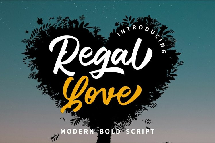 Regal Love Script Font