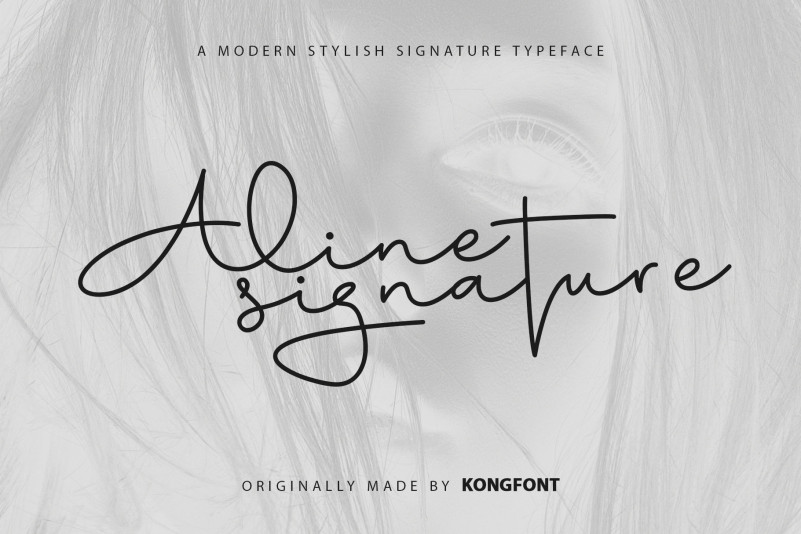Aline Signature Script Font