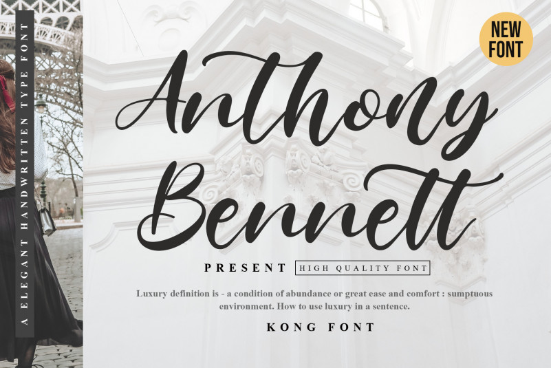 Anthony Bennett Script Font