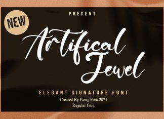 Artificial Jewel Script Font