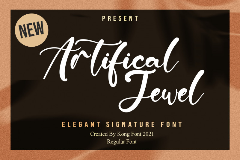 Artificial Jewel Script Font