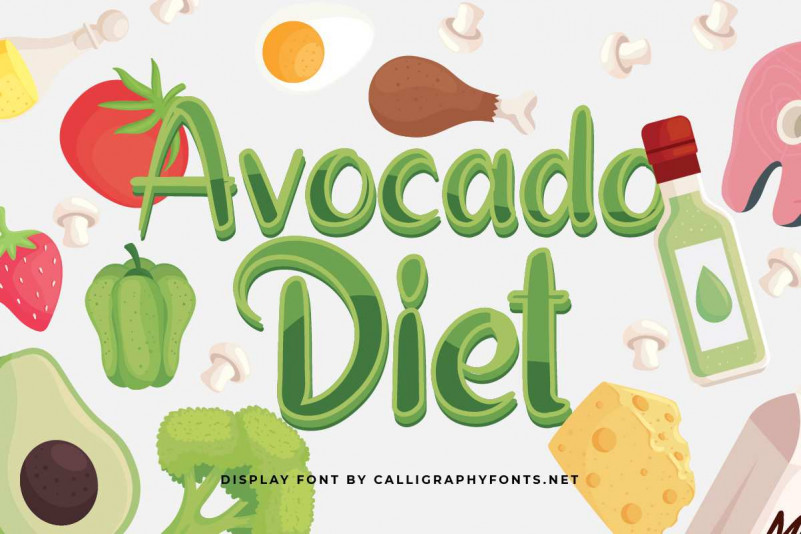 Avocado Diet Display Font