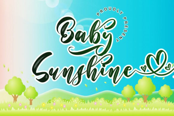 Baby Sunshine Brush Font