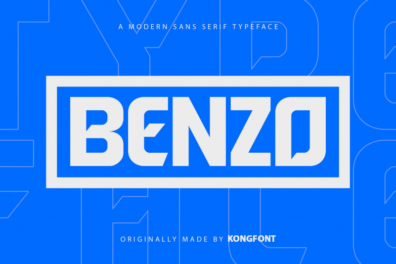 Benzo Display Font