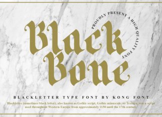 Black Bone Blackletter Font