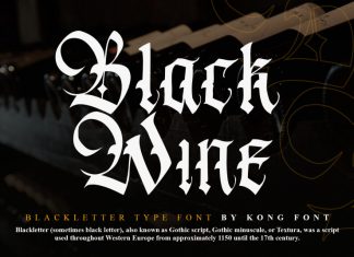 Black Wine Blackletter Font