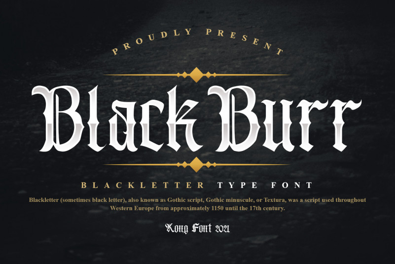 Blackburr Blackletter Font