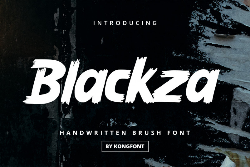 Blackza Display Font
