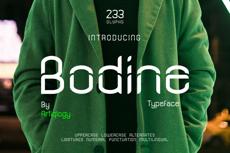 Bodine Display Font