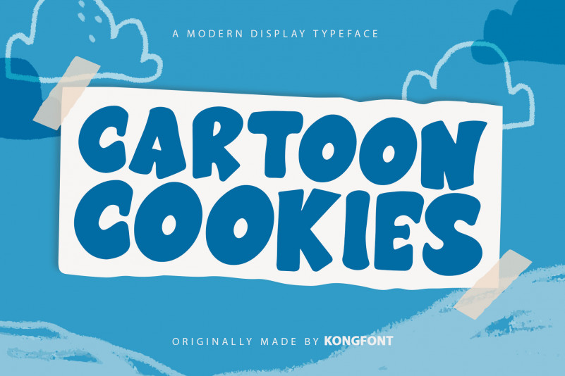 Cartoon Cookies Display Font