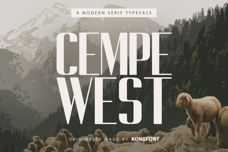 Cempe West Sans Serif Font