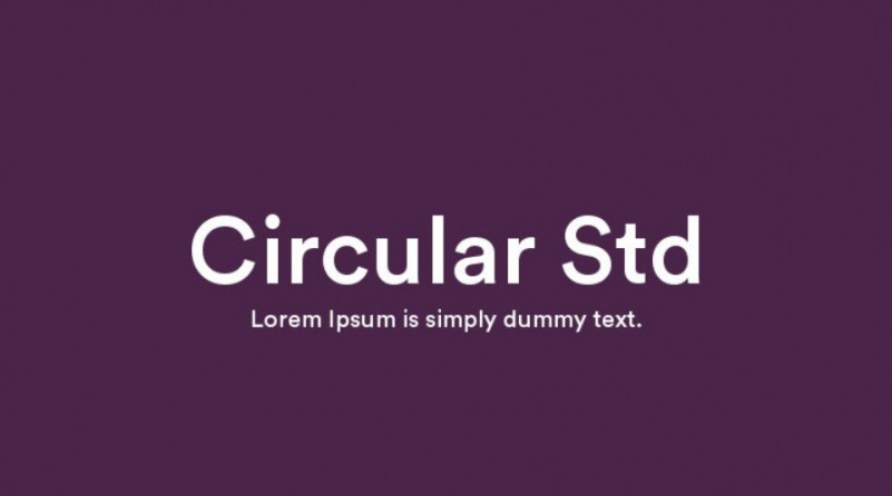 Circular Std Sans Serif Font