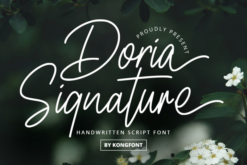 Doria Signature Script Font