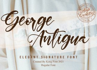 George Antigua Script Font