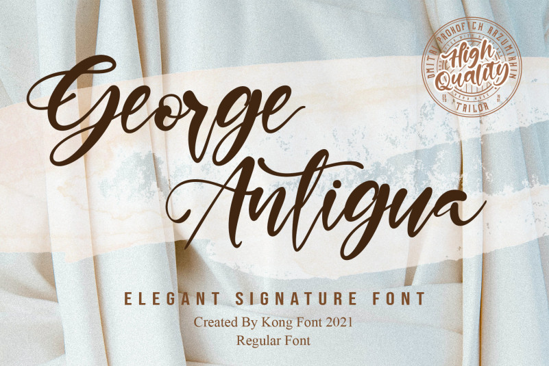 George Antigua Script Font