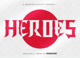Heroes Display Font