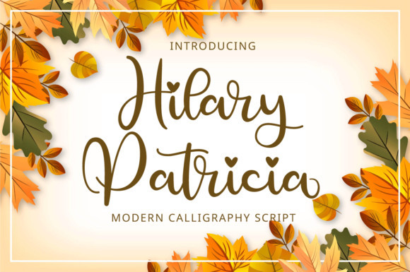 Hilary Patricia Calligraphy Font