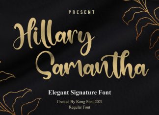 Hillary Samantha Handwritten Font