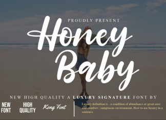 Honey Baby Script Font
