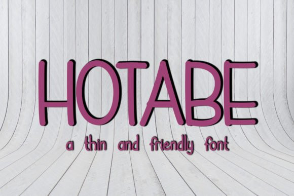 Hotabe Display Font