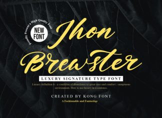 Jhon Brewster Script Font