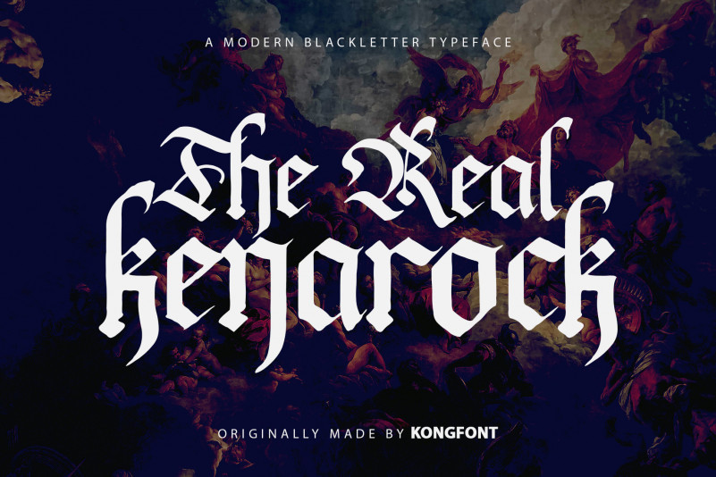 The Real Kenarock Blackletter Font