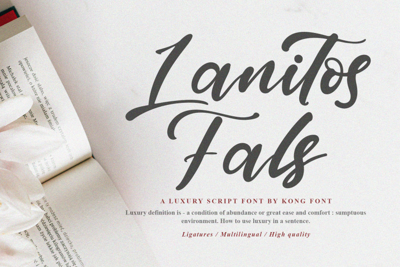 Lanitos Falls Script Font