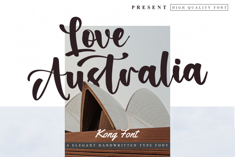 Love Australia Script Font