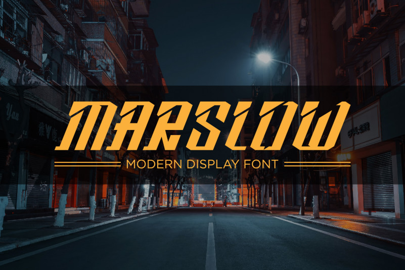 Marslow Display Font