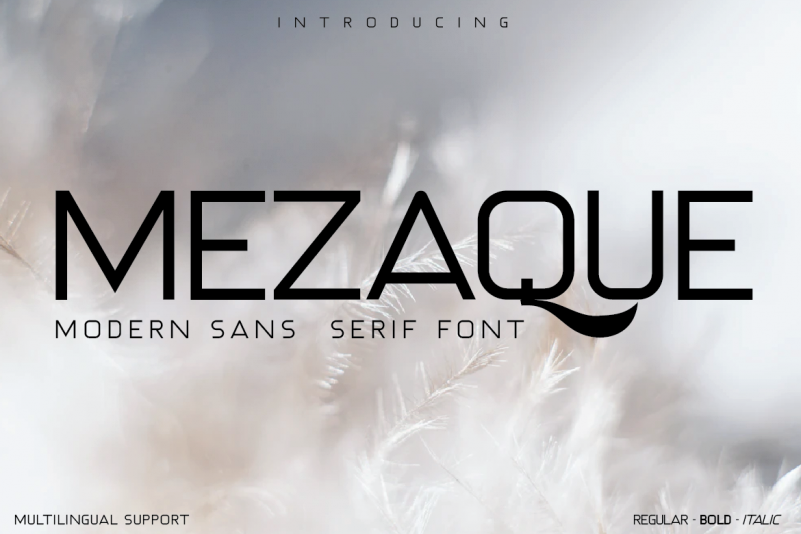 MEZAQUE Sans Serif Font