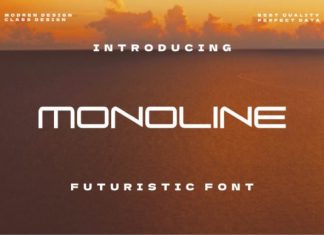 Monoline Display Font